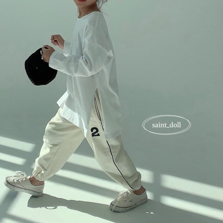 Saint Doll - Korean Children Fashion - #littlefashionista - Side Slit U Neck Tee - 11
