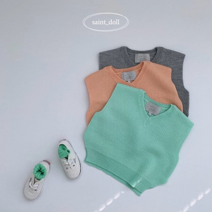 Saint Doll - Korean Children Fashion - #minifashionista - Side Slit Vest With Mom