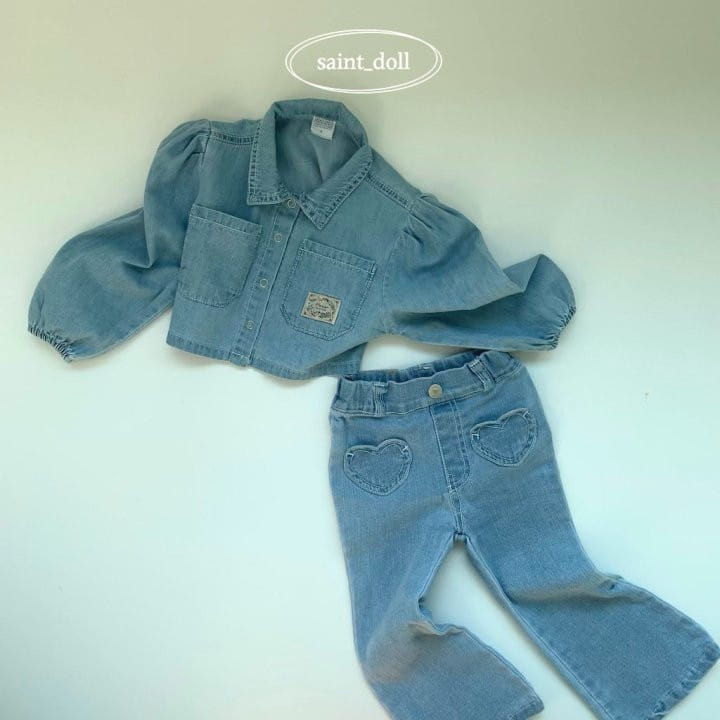 Saint Doll - Korean Children Fashion - #prettylittlegirls - Vintage Denim Shirt - 2