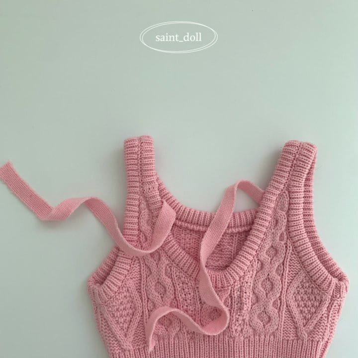 Saint Doll - Korean Children Fashion - #toddlerclothing - Ribbon Crop Knit - 5