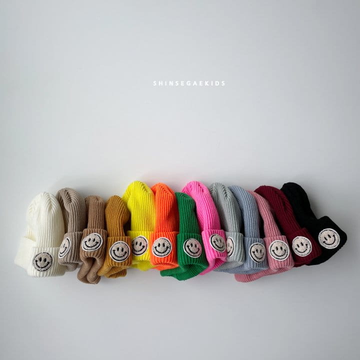 Shinseage Kids - Korean Baby Fashion - #babyboutiqueclothing - Smile Small Rib Beanie