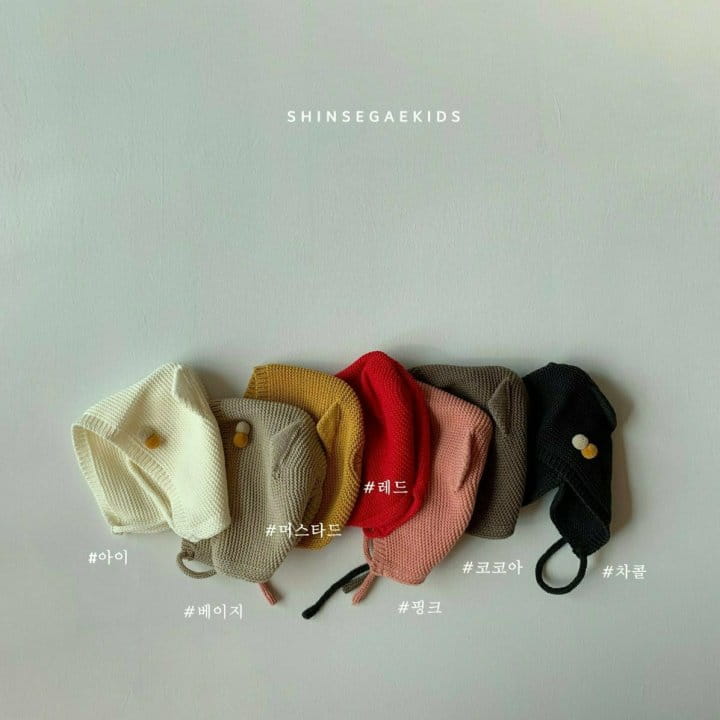 Shinseage Kids - Korean Baby Fashion - #babygirlfashion - Bead Knit Bonnet