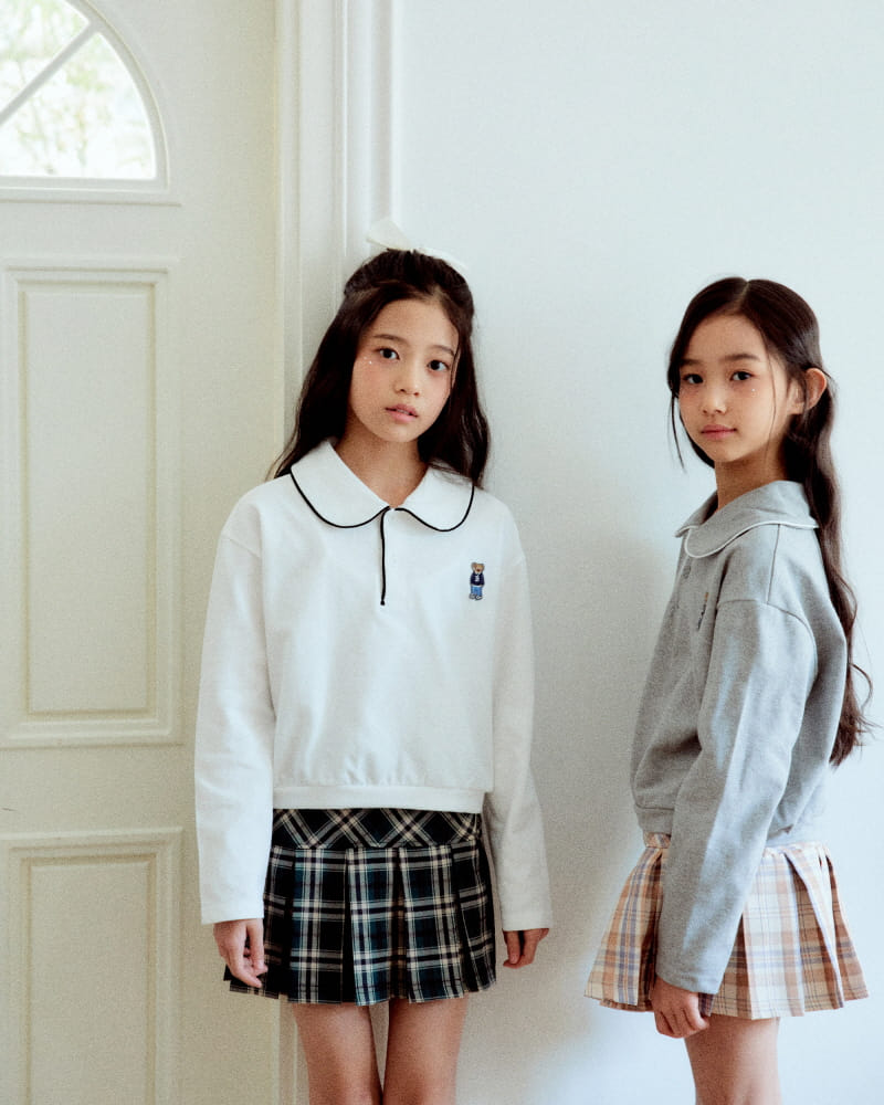 Sm2 - Korean Children Fashion - #childofig - Check Belt Skirt - 7