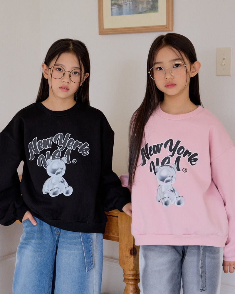 Sm2 - Korean Children Fashion - #discoveringself - New York Bear Sweatshirt - 10