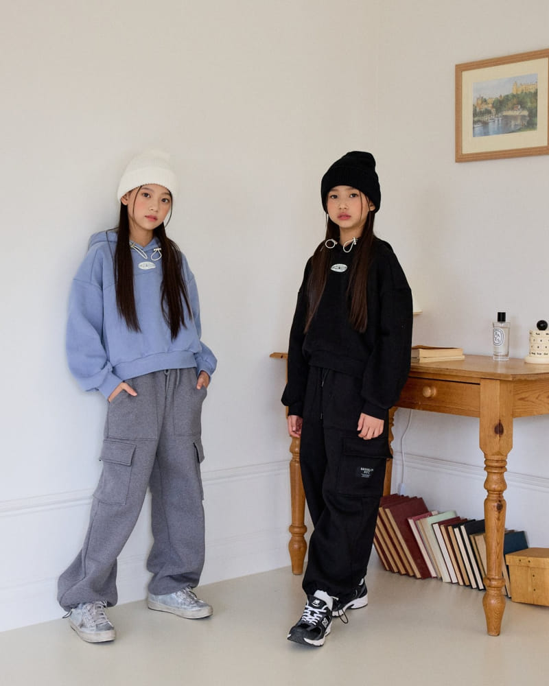 Sm2 - Korean Children Fashion - #kidzfashiontrend - Slit Hoody Tee - 6