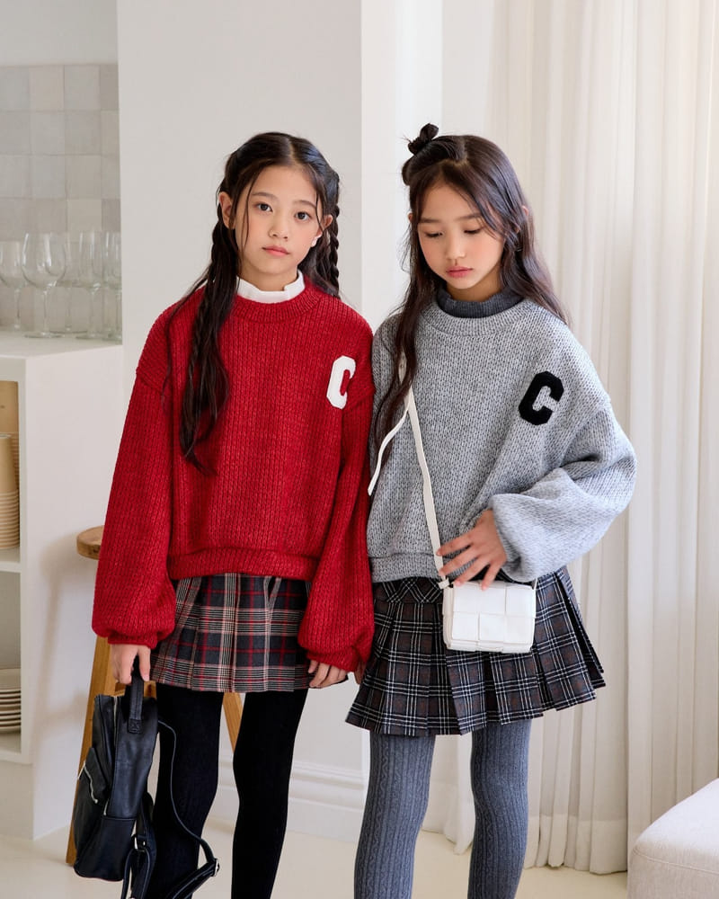 Sm2 - Korean Children Fashion - #prettylittlegirls - Classic Kint Sweatshirt - 10