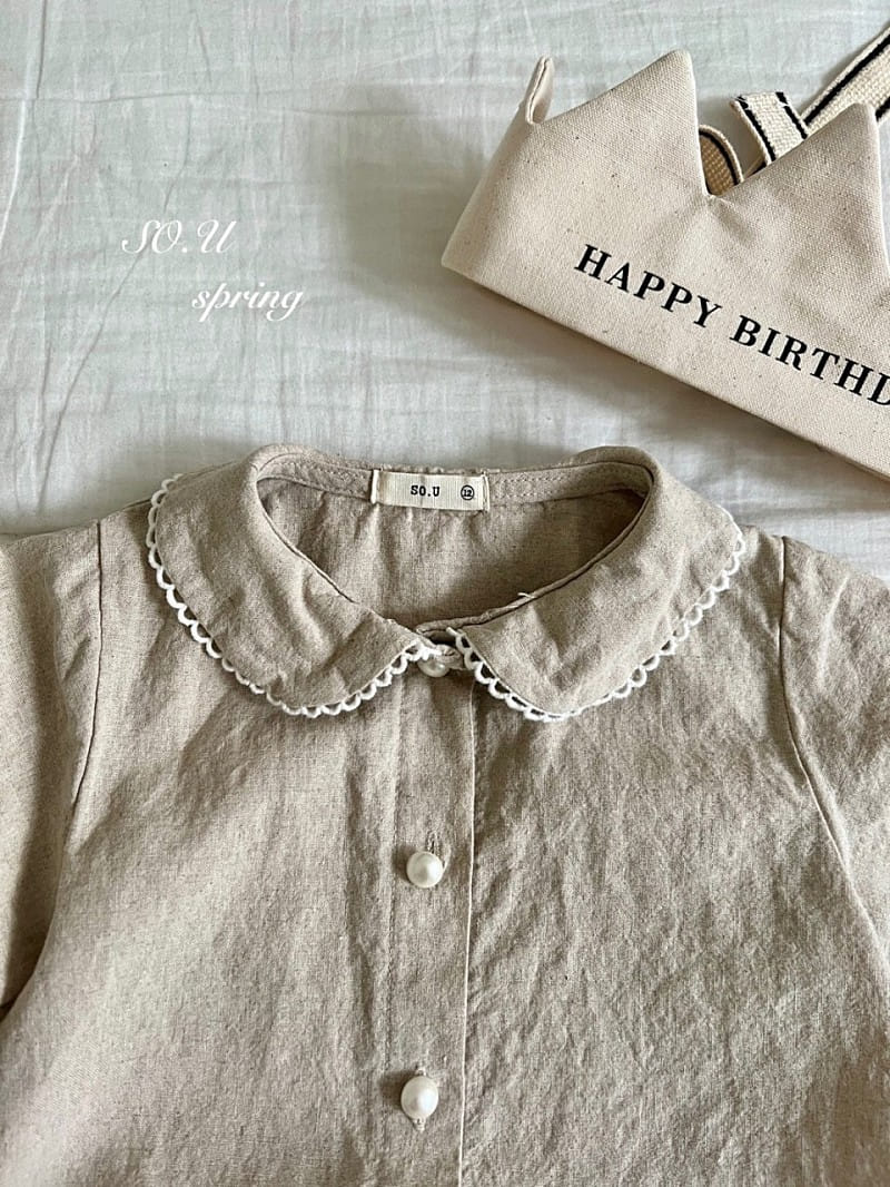 So U - Korean Baby Fashion - #onlinebabyshop - linen Collar Jumpsuit - 11