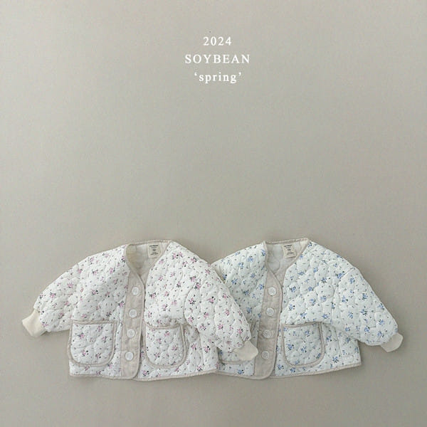 Soybean - Korean Children Fashion - #Kfashion4kids - Spring Flower Scent Quilting Jacket