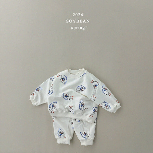 Soybean - Korean Children Fashion - #childofig - Duck Quack Quack Top Bottom Set - 8