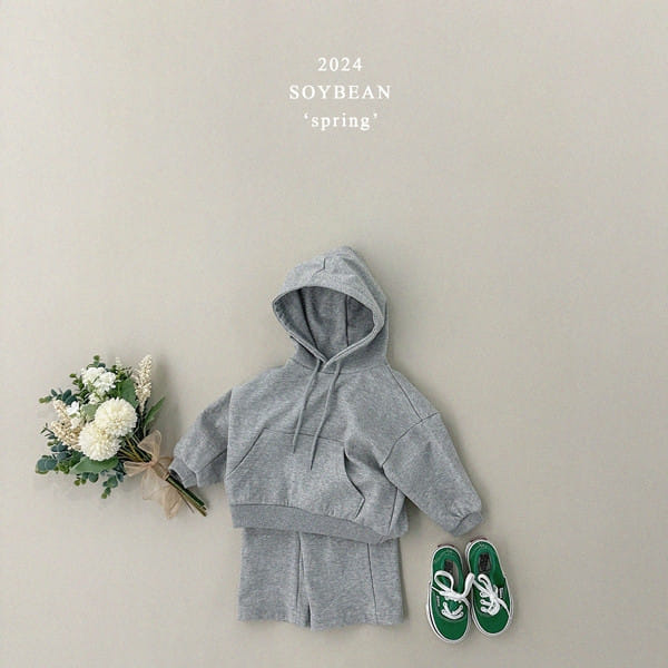Soybean - Korean Children Fashion - #childrensboutique - Hoody Wide Top Bottom Set - 5