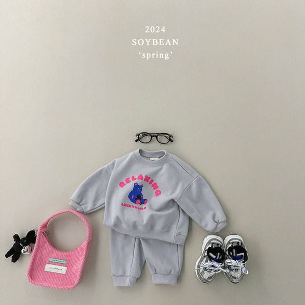 Soybean - Korean Children Fashion - #childofig - Lucky Anroro Top Bottom Set - 4
