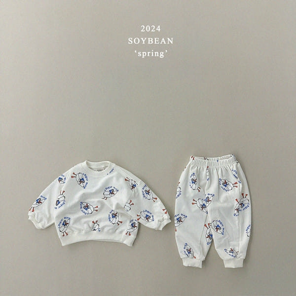 Soybean - Korean Children Fashion - #discoveringself - Duck Quack Quack Top Bottom Set - 11