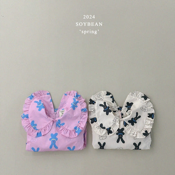 Soybean - Korean Children Fashion - #kidsshorts - Rabbit Doll One-Piece - 6