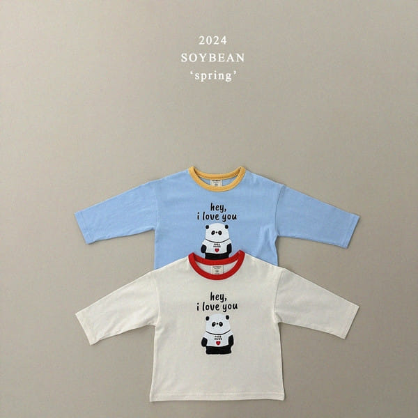 Soybean - Korean Children Fashion - #kidsstore - Give Me a Hug Panda Tee - 10