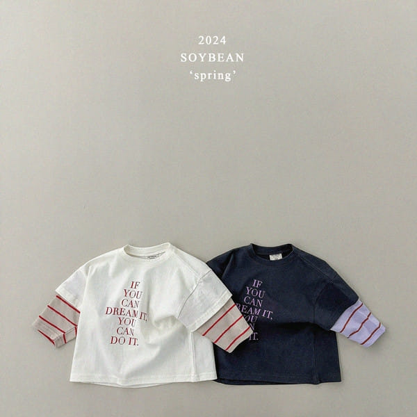 Soybean - Korean Children Fashion - #kidsstore - Loose Sleeves Layered Tee