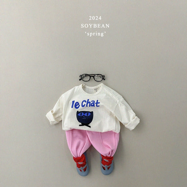 Soybean - Korean Children Fashion - #kidzfashiontrend - Black Cat Lolo Tee - 2
