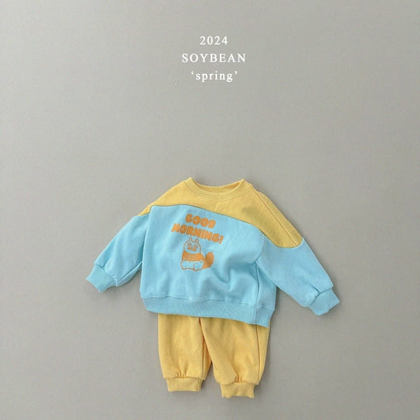 Soybean - Korean Children Fashion - #magicofchildhood - Sleepy VBeaver Color Top Bottom Set - 7