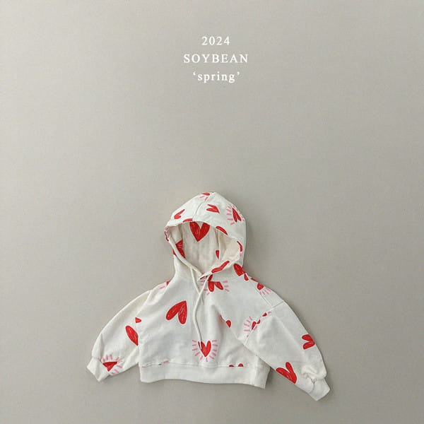 Soybean - Korean Children Fashion - #minifashionista - Heart Pew Pew Crop Hoody - 7