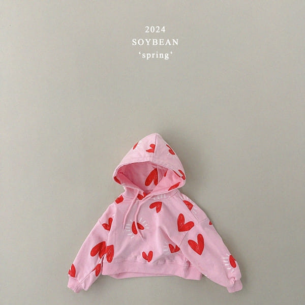 Soybean - Korean Children Fashion - #prettylittlegirls - Heart Pew Pew Crop Hoody - 8