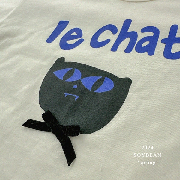 Soybean - Korean Children Fashion - #prettylittlegirls - Black Cat Lolo Tee - 7