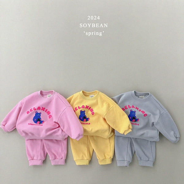 Soybean - Korean Children Fashion - #prettylittlegirls - Lucky Anroro Top Bottom Set