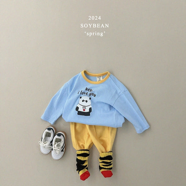 Soybean - Korean Children Fashion - #stylishchildhood - Give Me a Hug Panda Tee - 3