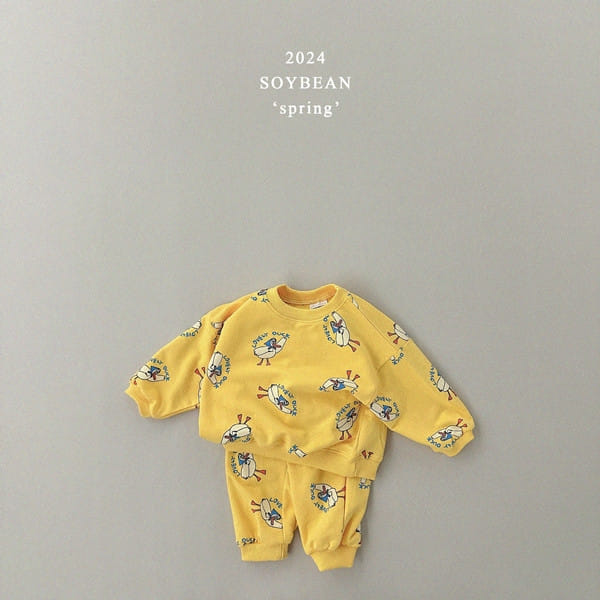 Soybean - Korean Children Fashion - #stylishchildhood - Duck Quack Quack Top Bottom Set - 7