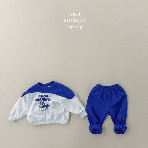 Soybean - Korean Children Fashion - #todddlerfashion - Sleepy VBeaver Color Top Bottom Set - 10