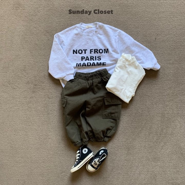 Sunday Closet - Korean Children Fashion - #childrensboutique - Wide Slop Cargo Pants - 2