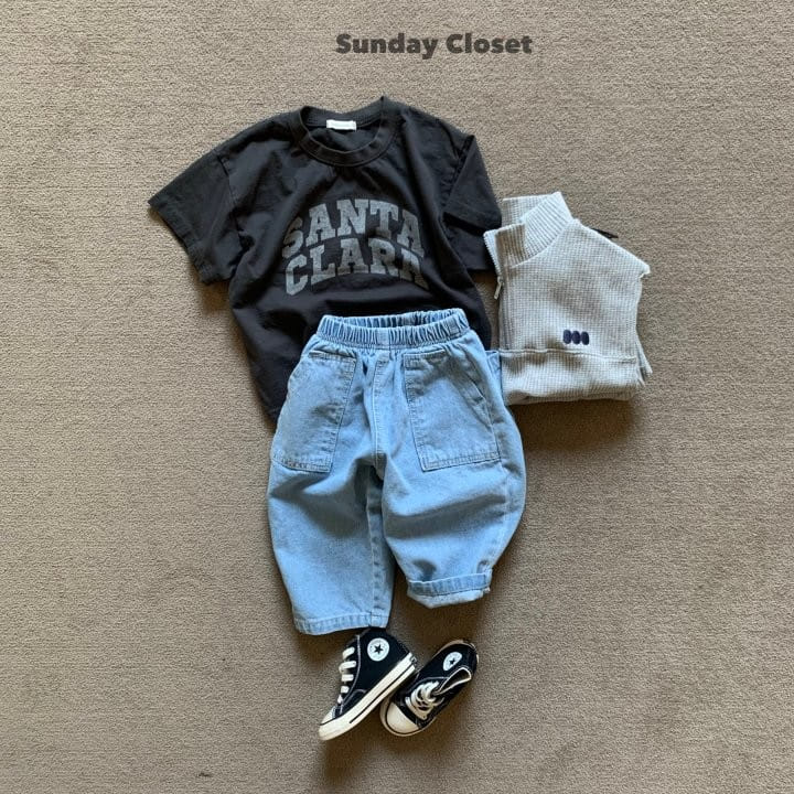 Sunday Closet - Korean Children Fashion - #discoveringself - Pocket Balloon Denim - 9