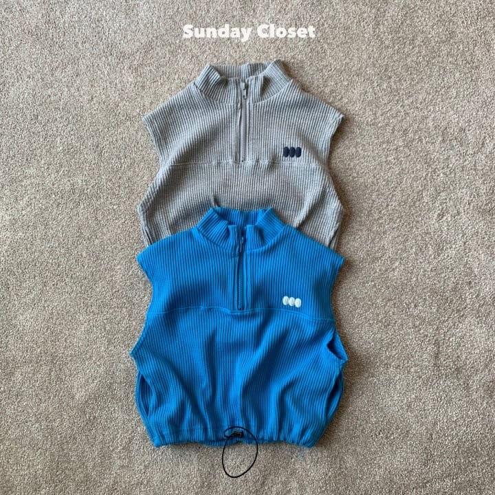 Sunday Closet - Korean Children Fashion - #discoveringself - Ding Dong Dang Waffle Vest