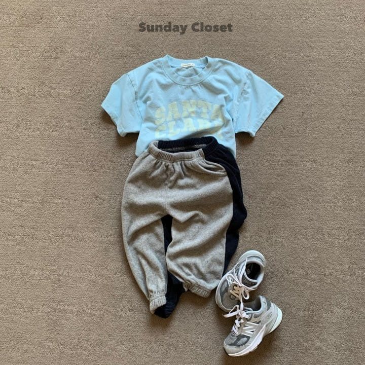 Sunday Closet - Korean Children Fashion - #fashionkids - Terry Color Jogger - 5
