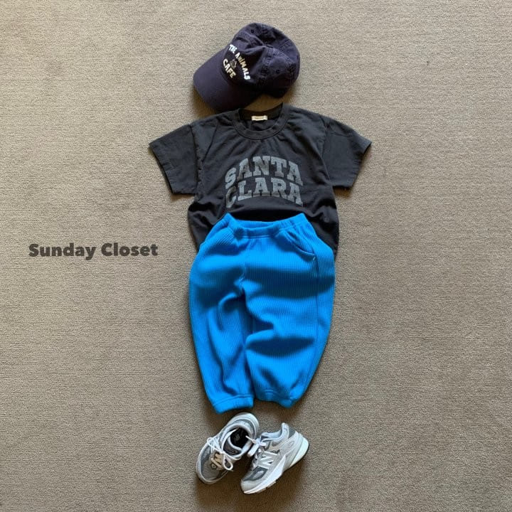 Sunday Closet - Korean Children Fashion - #fashionkids - Waffle Jogger - 6