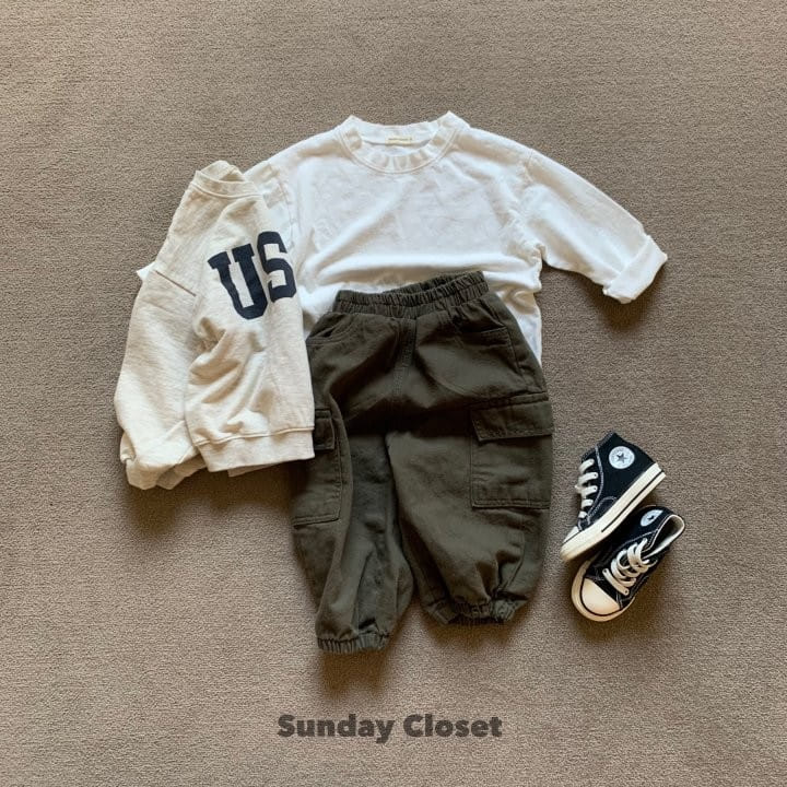 Sunday Closet - Korean Children Fashion - #fashionkids - Wide Slop Cargo Pants - 5