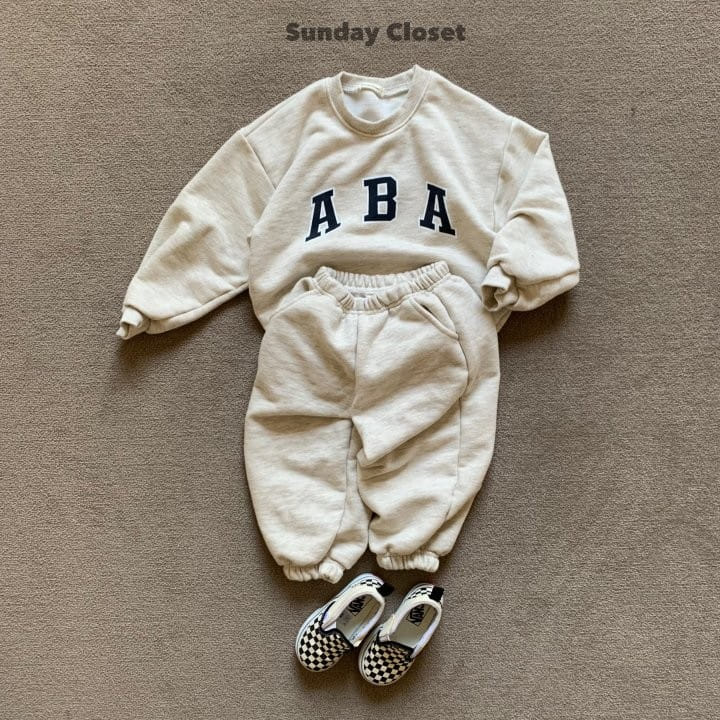 Sunday Closet - Korean Children Fashion - #Kfashion4kids - ABA Top Bottom Set - 4