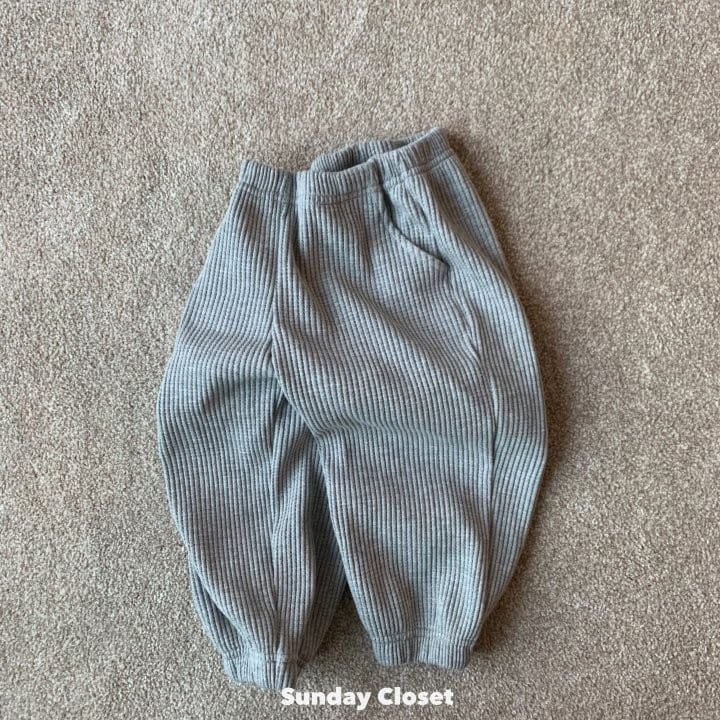 Sunday Closet - Korean Children Fashion - #littlefashionista - Waffle Jogger - 11