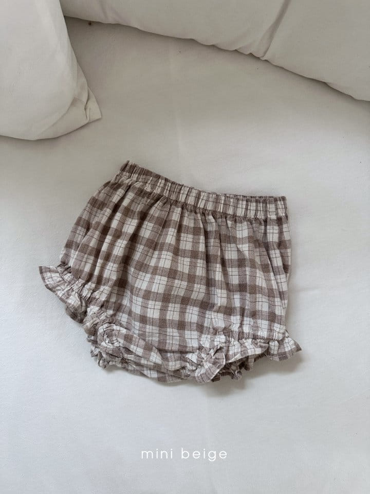 The Beige - Korean Baby Fashion - #onlinebabyshop - 24 Check Bloomers - 3