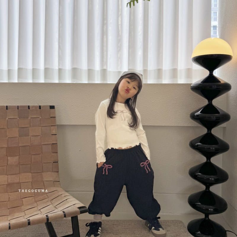 Thegoguma - Korean Children Fashion - #childofig - Belly Terry Crop Tee - 3