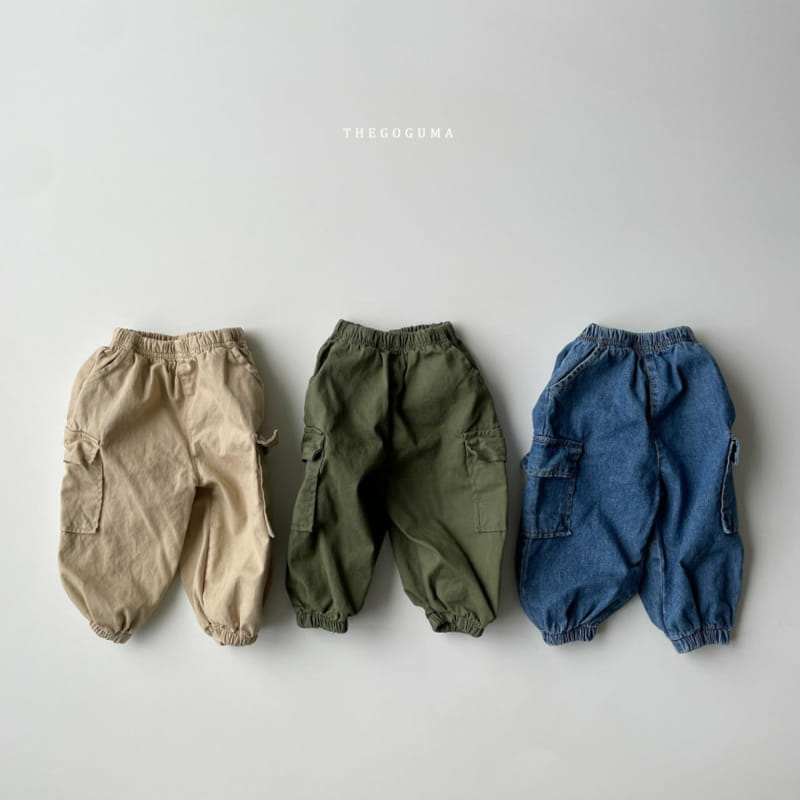 Thegoguma - Korean Children Fashion - #stylishchildhood - River Denim Gunbbang Jogger Pants