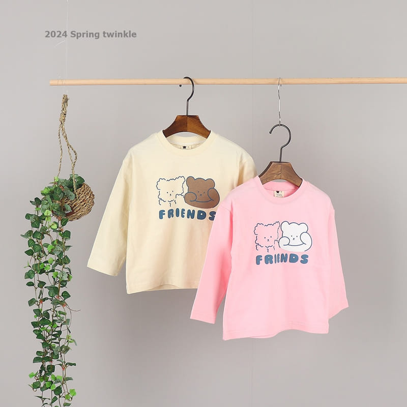 Twinkle - Korean Children Fashion - #kidsstore - Friends Bear Tee - 3
