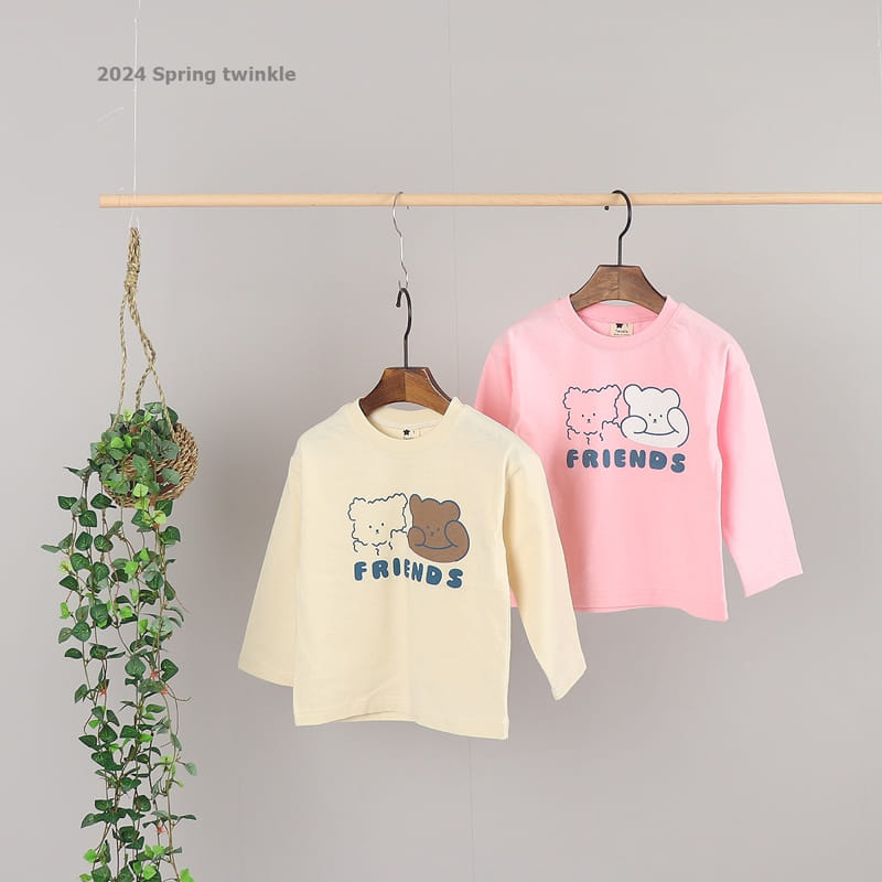 Twinkle - Korean Children Fashion - #kidsstore - Friends Bear Tee - 4