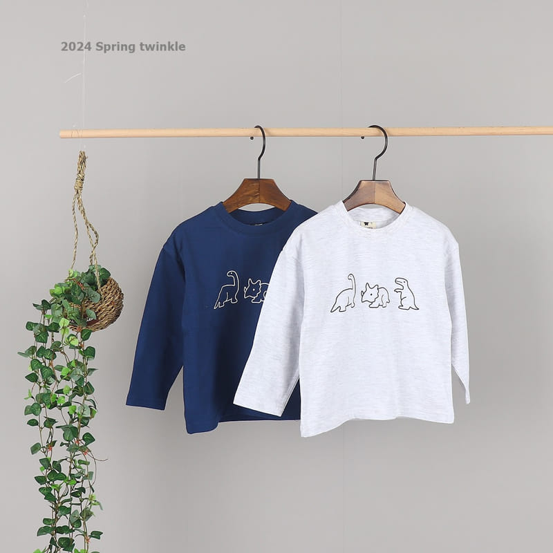 Twinkle - Korean Children Fashion - #stylishchildhood - Dino Tee - 3