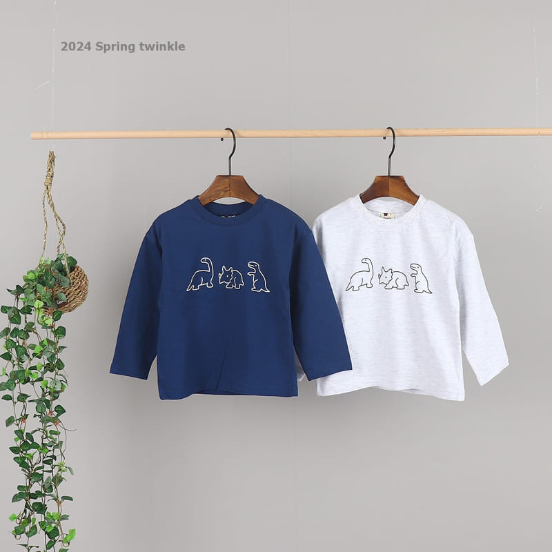 Twinkle - Korean Children Fashion - #todddlerfashion - Dino Tee