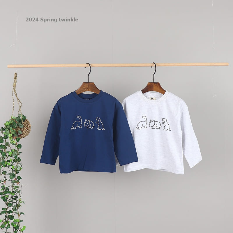 Twinkle - Korean Children Fashion - #toddlerclothing - Dino Tee - 2