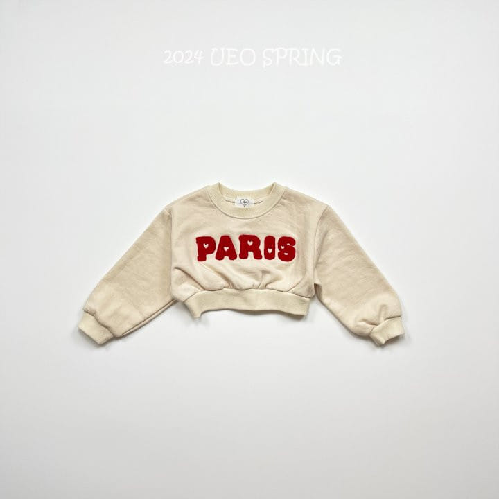 U Eo - Korean Children Fashion - #fashionkids - Paris Crop Sweatshirt - 7