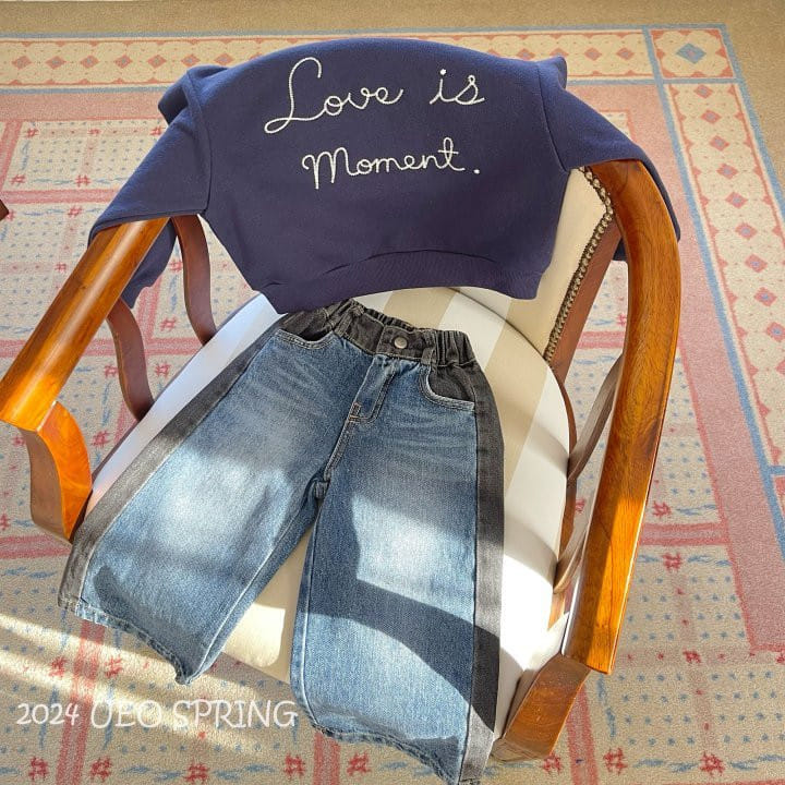 U Eo - Korean Children Fashion - #kidsshorts - Color Denim Pants - 5