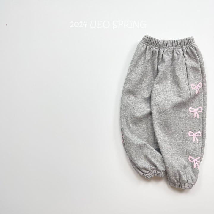 U Eo - Korean Children Fashion - #magicofchildhood - Lovely Ribbon Jogger Pants - 4