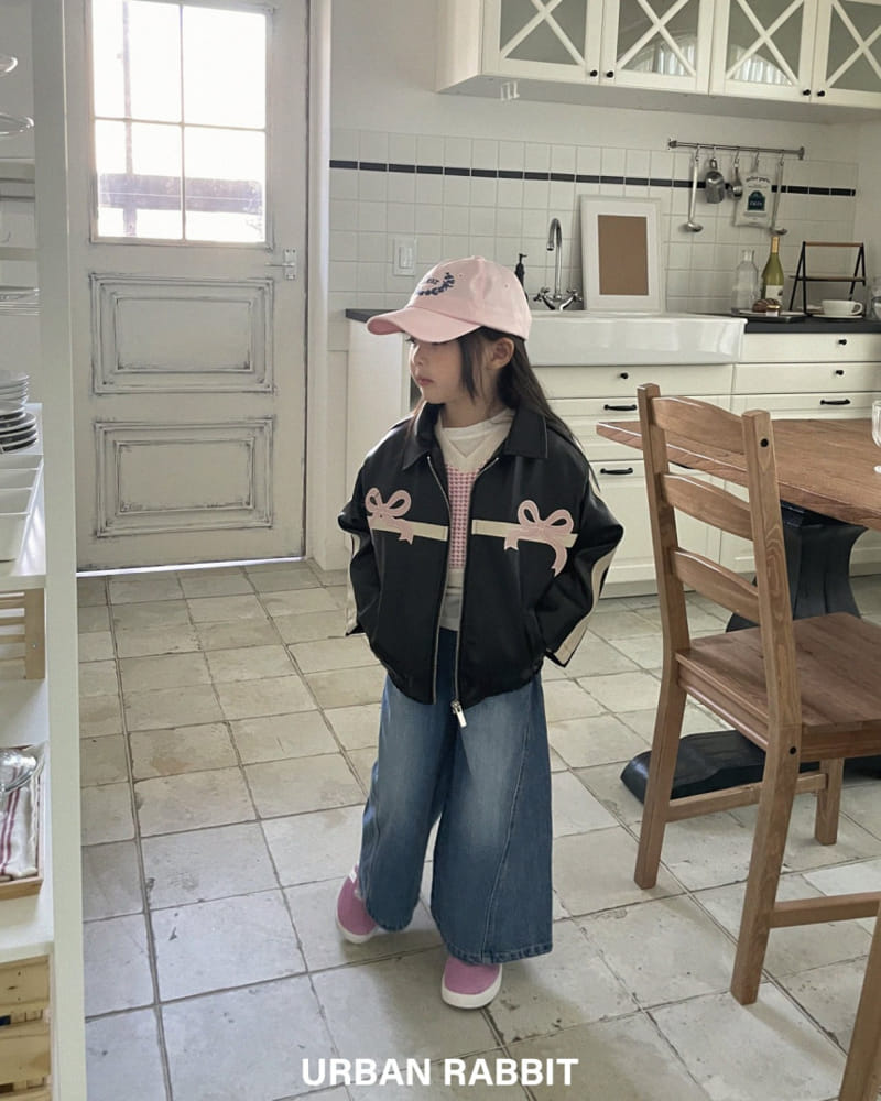 Urban Rabbit - Korean Children Fashion - #childofig - Ribbon Biker Jacket - 10