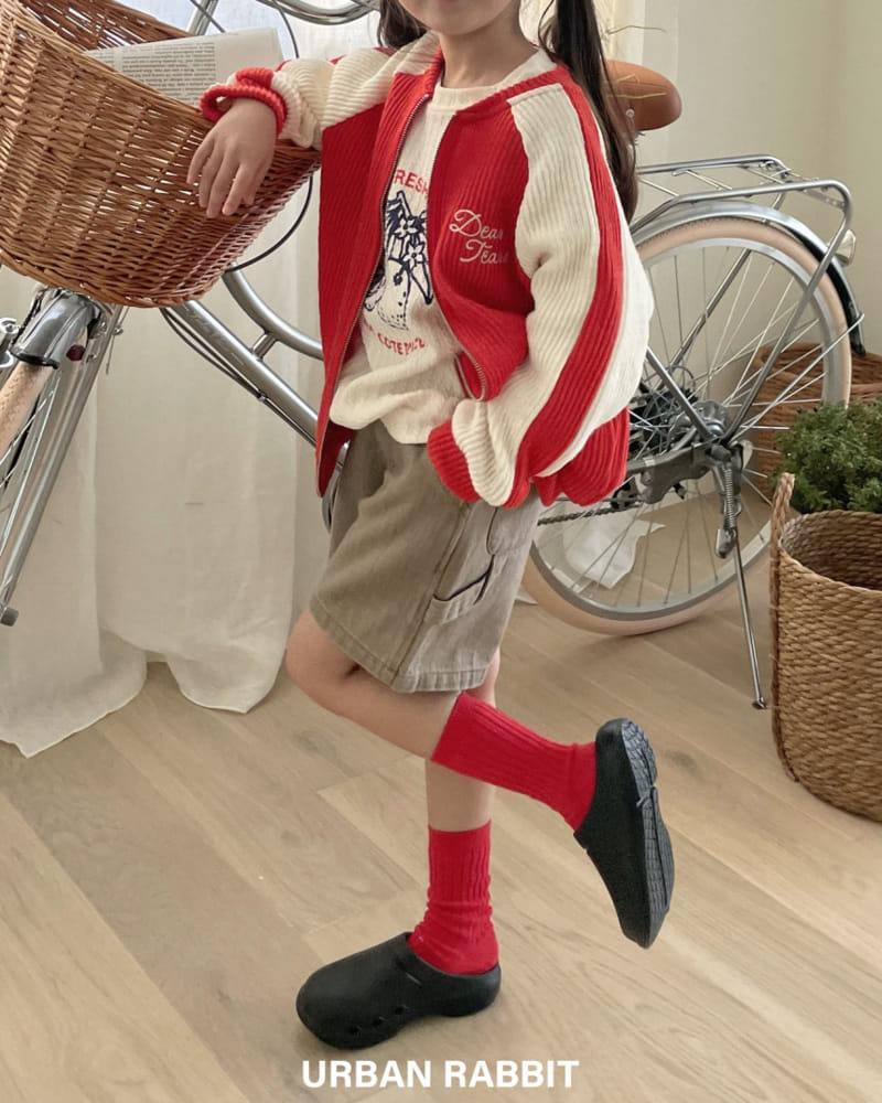 Urban Rabbit - Korean Children Fashion - #minifashionista - Raglan Color Zip Up - 6