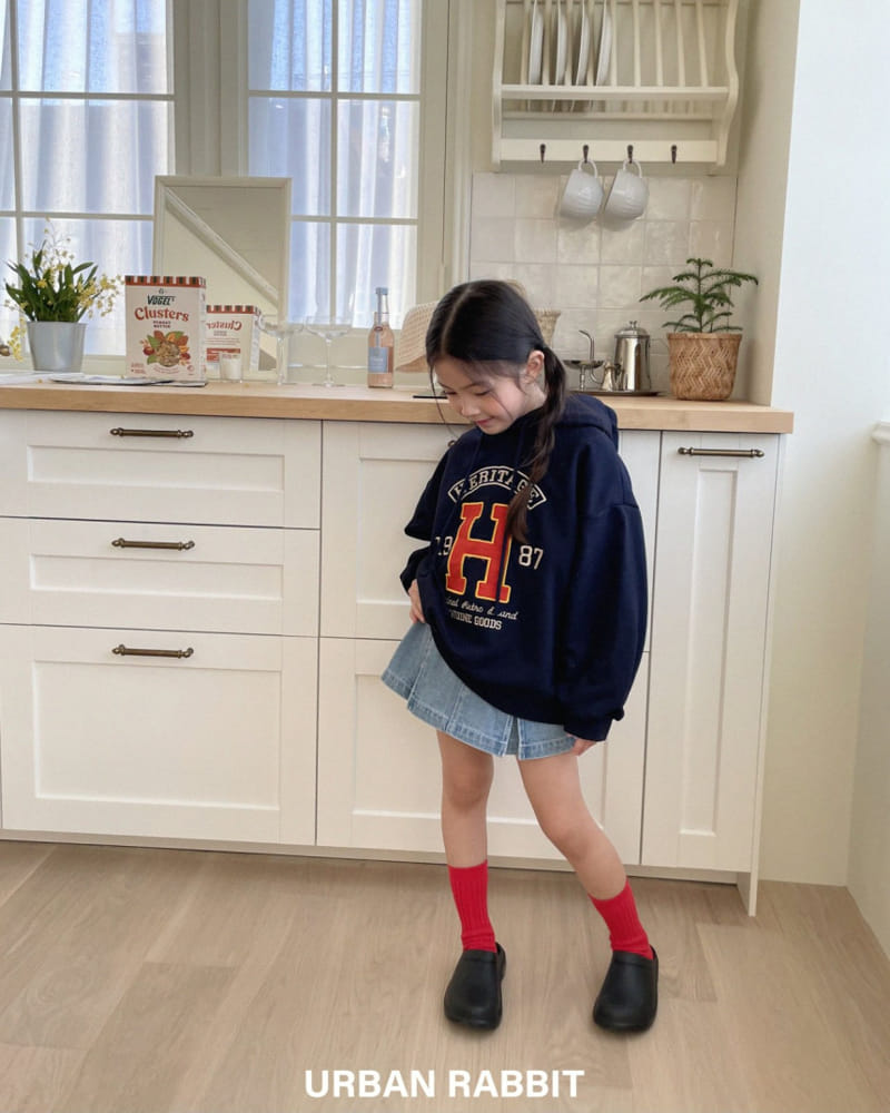 Urban Rabbit - Korean Children Fashion - #toddlerclothing - H Appliaue Hoody  - 2